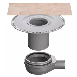 Schlüter Systems KERDI-DRAIN-KDBH Bodenablauf-Set mit horizontalem Ablauf, DN 50 Ablaufleistung: 1,4 l/s Polypropylen (PP)