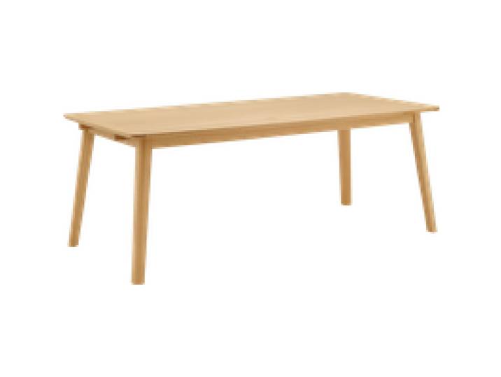 Table à manger rectangulaire bois avec rallonges en option Adèle