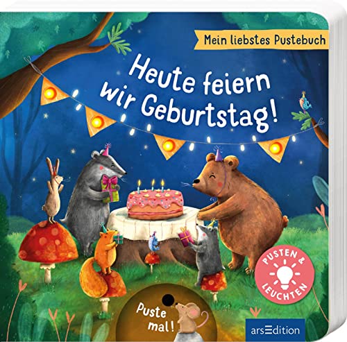 Maria Höck - Mein liebstes Pustebuch – Heute feiern wir Geburtstag!: Pusten & leuchten Hochwertiges Pappbilderbuch mit Pustefunktion und Licht für Kinder ab 18 Monaten - Preis vom 09.10.2026 07:28:09 h