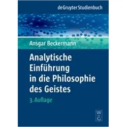 Analytische Einführung in die Philosophie des Geistes, Fachbücher von Ansgar Beckermann