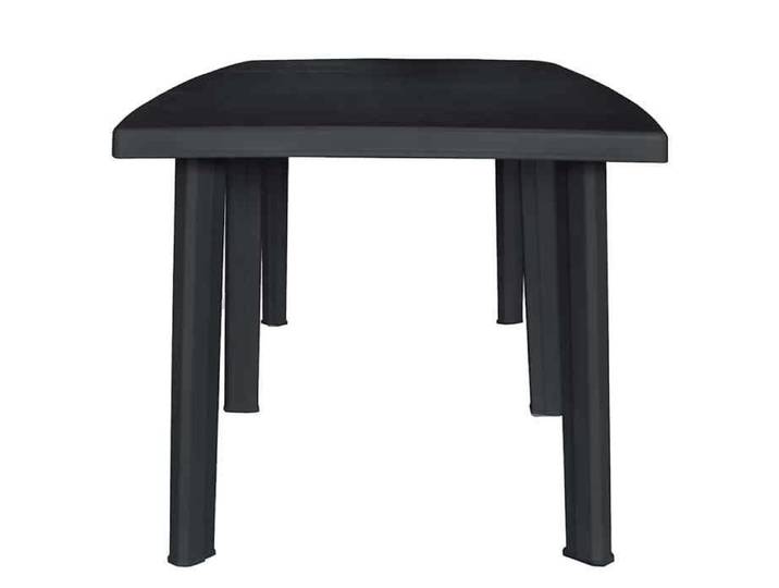 “Winter Sale TOP Table de jardin Anthracite - Table de jardin Anthracite 216x90x72cm Plastique PRO81633