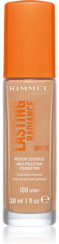 Rimmel Lasting Radiance Illuminerande foundation SPF 25 Skugga 100 Ivory 30 ml