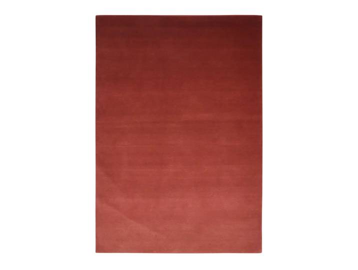 moderner Orientteppich Fluir, Johann Jakob, rot, Schurwolle