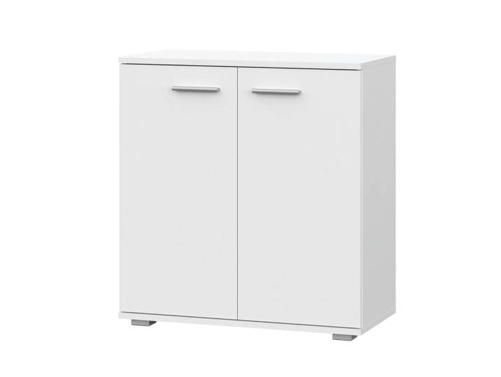 Komodee Sideboard Fauske Kom1-2D Weiß, Kunststoff, 69x74x34 cm, Kleinmöbel, Kommoden, Sideboards