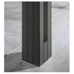 BM Alu Pfosten inkl Kappe Grau 1270 mm