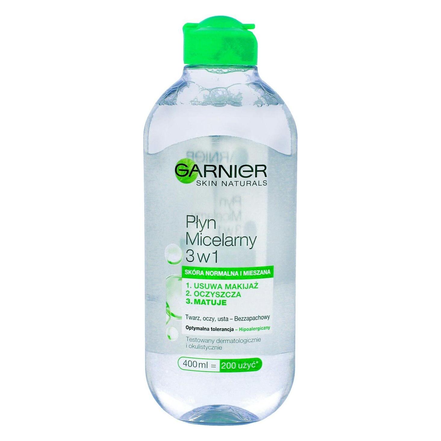 Garnier Skin Naturals Micellar Liquid 3In1 Score Normal And Mixed 400Ml (Reinigungstücher Gesicht) (0353109)
