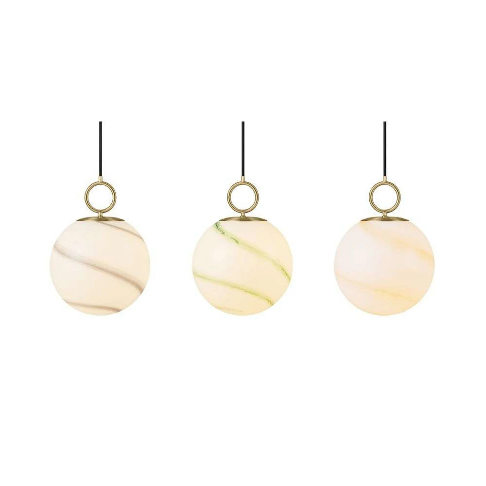 Halo Design Stockholm Hanglamp Marble Grey Ø25 cm - Glas