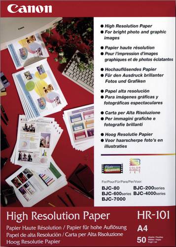 Canon High Resolution Paper HR-101N 1033A002 Fotopapier DIN A4 106 g/m² 50 Blatt Matt
