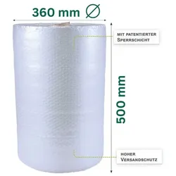 OTTO Office Luftpolsterfolie 50 cm x 50 m transparent