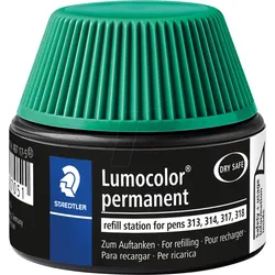 STAEDTLER 487175 - Nachfüllstation, Lumocolor permanent Universalstifte, grün