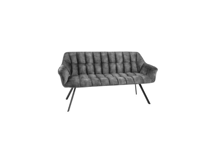 Design Sitzbank „Papillo“ Samt Grau Invicta Interiors