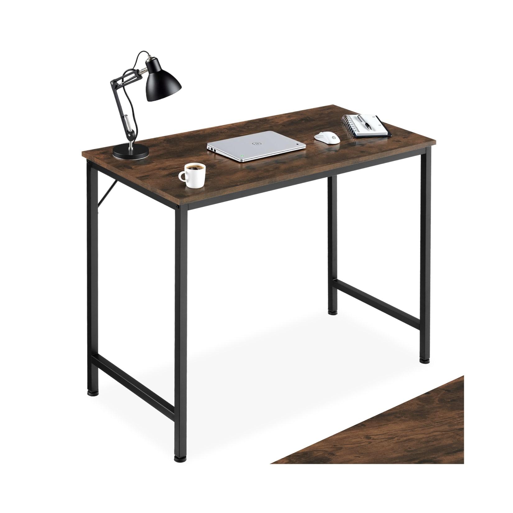 tectake® Schreibtisch, Industrial Style, große Beinfreiheit, Höhe 75,5 cm