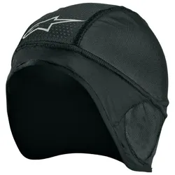Alpinestars, Herren, Sturmhaube + Halsschlauch, Beanie A-Stars Skull Cap Black, Mehrfarbig, Schwarz, One Size