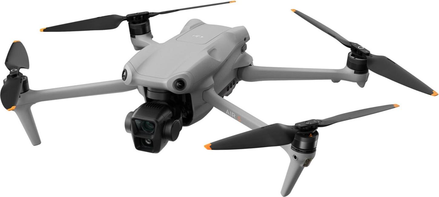 DJI Air 3 Fly More Combo, 4 Rotoren, 48 MP, 3840 x 2160 Pixel, 21 m/s, 4241 mAh, Schwarz, Grau