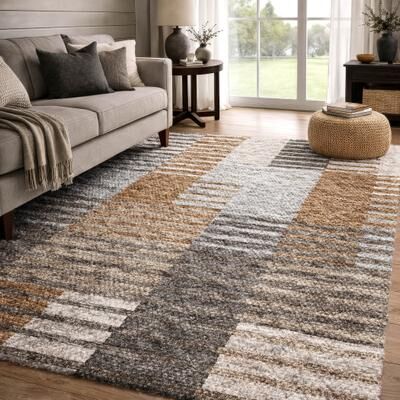 Addison Rugs Premium Washable Super Soft Geo Spencer Dream Shag Rug