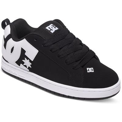 Sneaker DC SHOES "COURT GRAFFIK", Herren, Gr. 44, schwarz, Leder, Schuhe Sneaker