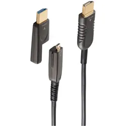 Shiverpeaks BS30-02755 HDMI-Kabel 75 m HDMI Typ A (Standard) HDMI Typ D (Mikrofon) Schwarz (75 m), Videokabel, Schwarz