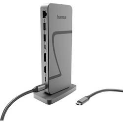 Hama USB-C® Dockingstation Connect2Office Speed USB-C® Power Delivery, Unterstützt 8K@30 Hz (1x) / 4K@30Hz (2x) 00200200