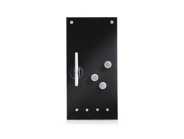 Memoboard ZELLER PRESENT Magnethaftendes , schwarz, B:40cm H:20cm, Glas, Tafeln, Memoboard