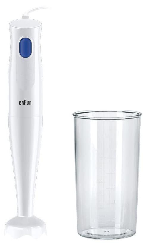 Braun MultiQuick 1 MQ 10.001P WH staafmixer, 450 watt, wit met blauw, 0,6 liter