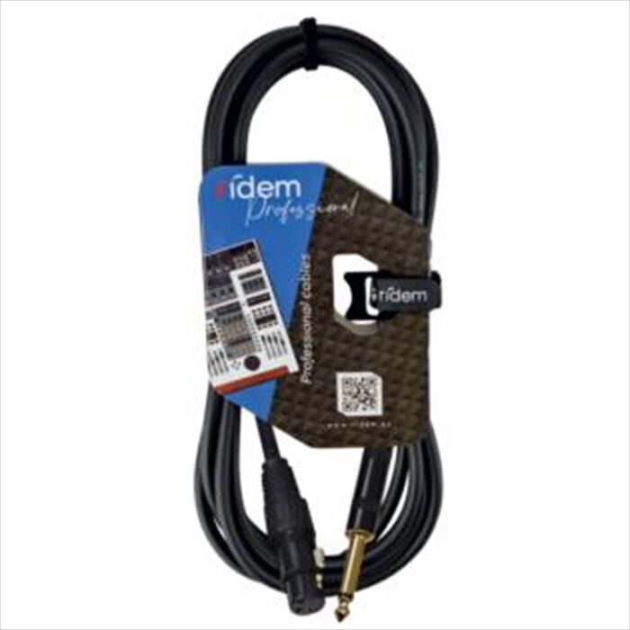 RIDEM Cavo Microfonico Professionale Rdmc76-nero