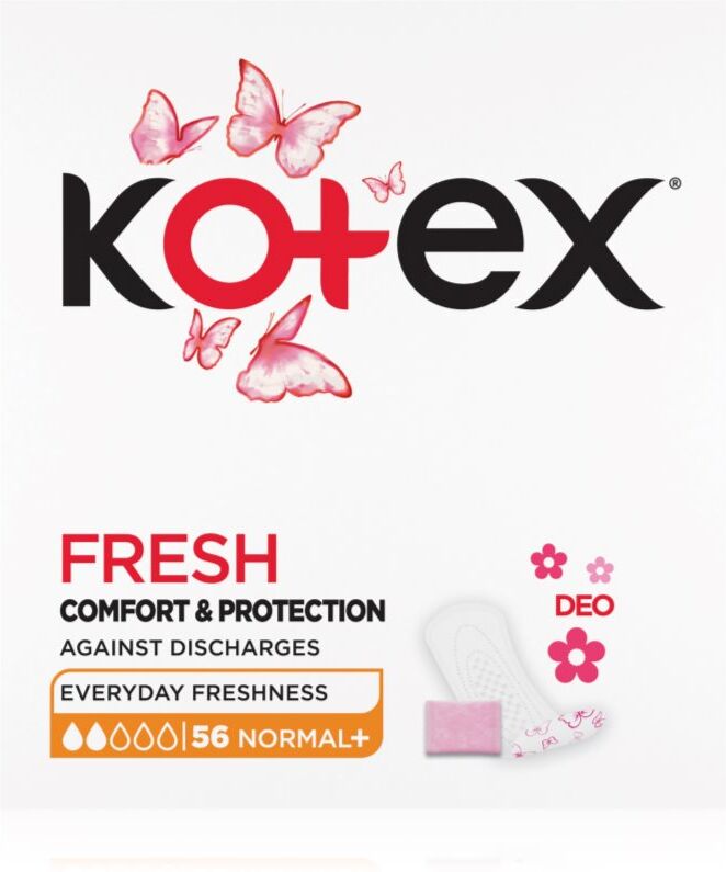 Kotex Liners Normal+ DEO panty liners 56 pc