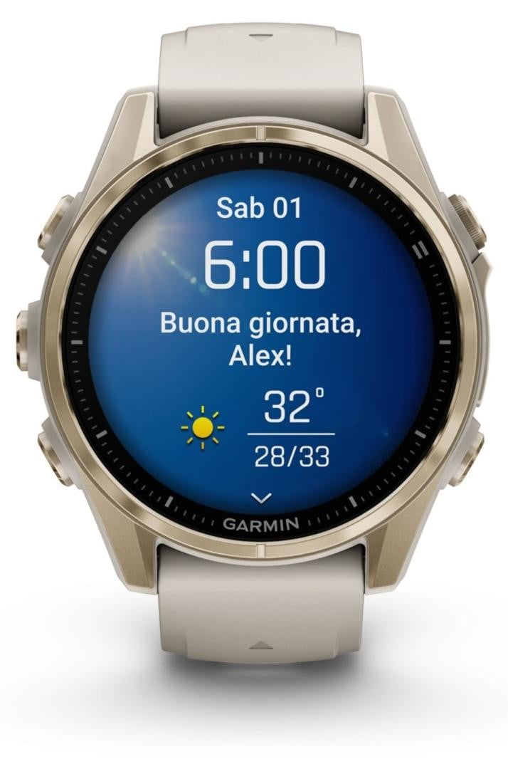 Garmin fenix 8 Smartwatch met AMOLED-scherm, Touchscreen, 32 GB opslag en GPS
