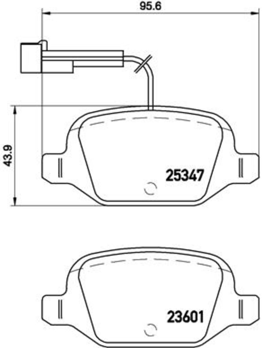 Bremsbelagsatz BREMBO P 23 146
