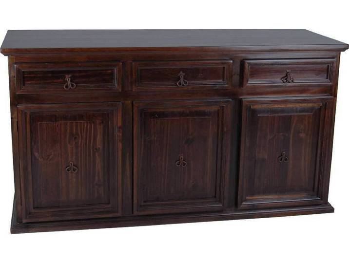 MiaMöbel Mexico Sideboard Massivholz Pinie Kolonialstil Mexiko Möbel Mexikanisch