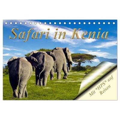 Safari in Kenia (Tischkalender 2027 DIN A5 quer), CALVENDO Monatskalender