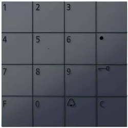 Siedle, Zutrittskontrolle, Codeschlossmodul COM 611-02 AG anthrazitgrau (Elektronische Zahlenkombination)