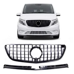 GT Design Kühlergrill Schwarz glänzend passend für Mercedes-Benz Vito 2014-2019