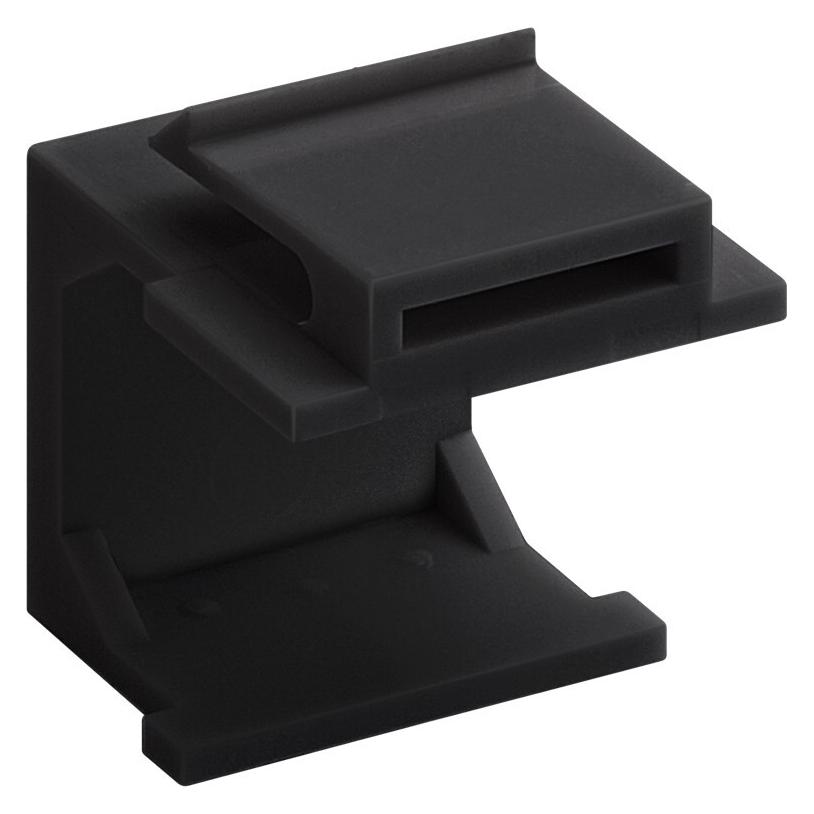 Goobay Keystone Abdeckung (4-er Pack), Schwarz, Schwarz (79990)