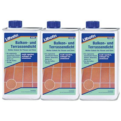 Lithofin Balkon- und Terrassendicht 3 x 1 Liter
