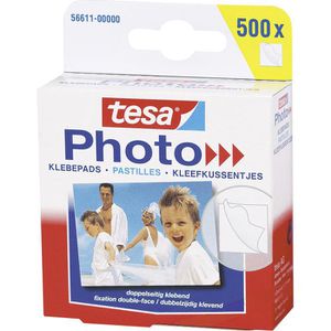 Tesa Fototapes 56611 Photo Klebepads, beidseitig klebend, 500 Stück