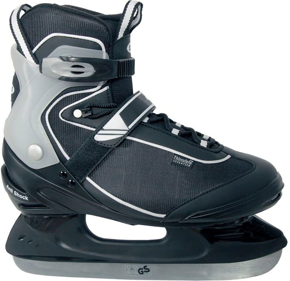 Schlittschuhe REBEL "EXPRESS" Gr. 44, schwarz (schwarz, transparent), Inlineskates_Rollschuhe, 44 (bis ), Nylon, Schlittschuhe