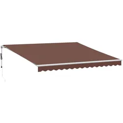 vidaXL Markise Automatisch Braun 400x350 cm