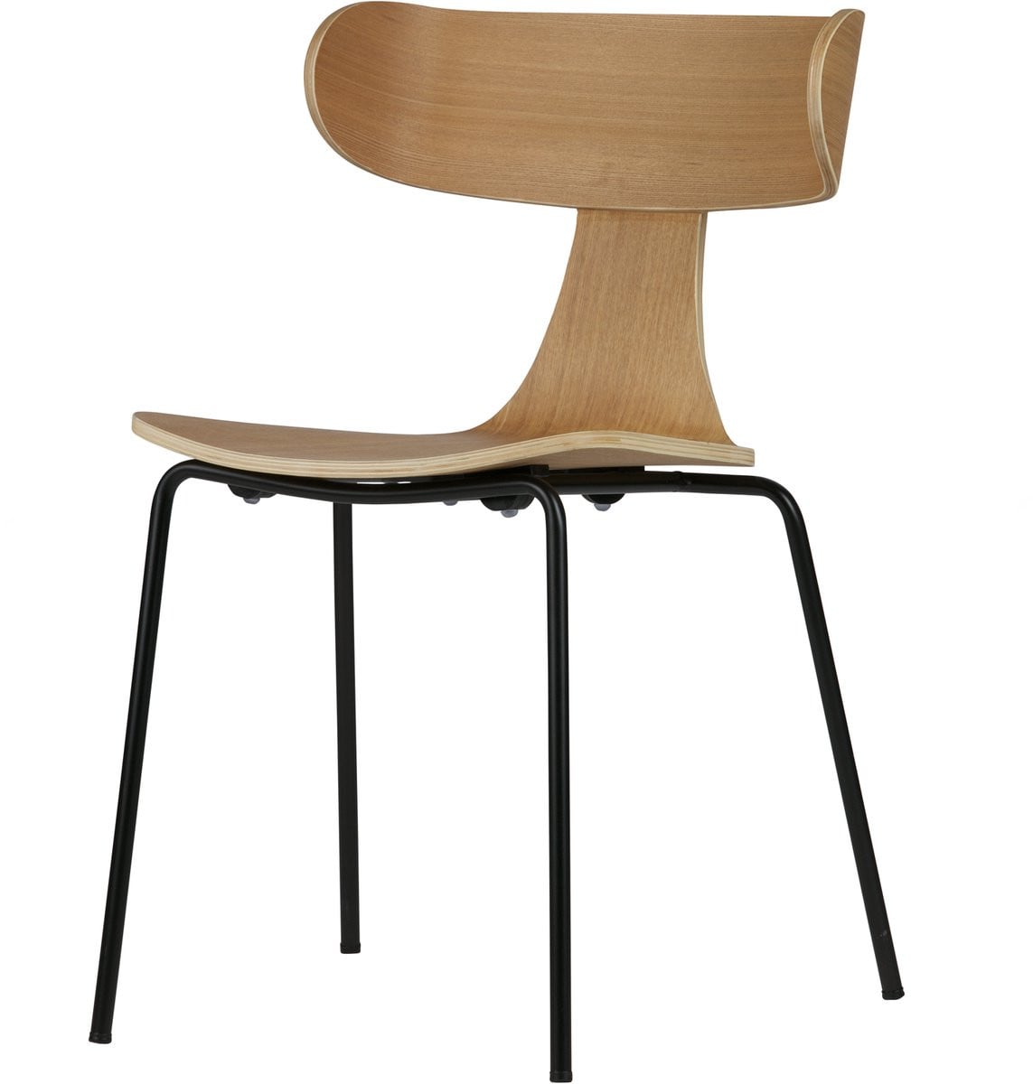 WOOOD Form Stoel - Hout - Naturel - B/D/H: 50 x 52 x 77,5 cm