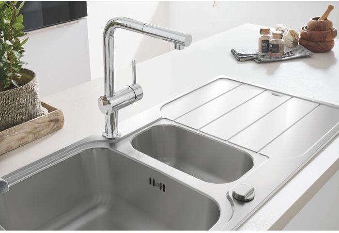 Grohe Minta Küchenarmatur 32168000 herausziehbarer Auslauf, chrom