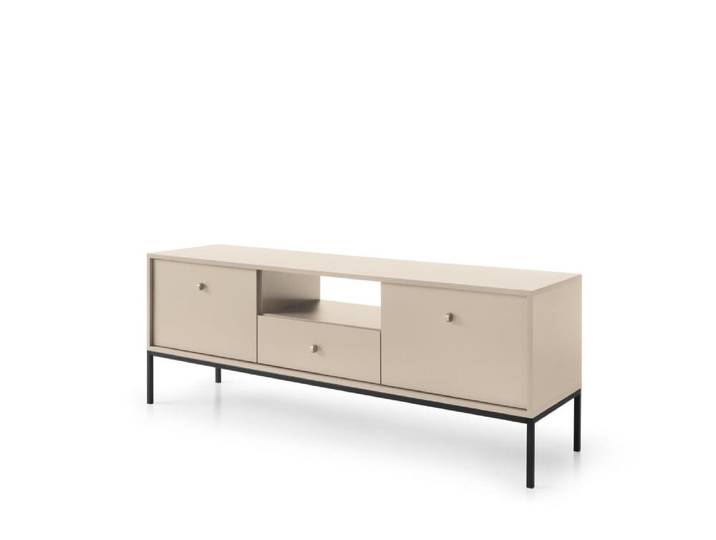 Meuble TV coloris beige 154 x 39 x 56 cm
