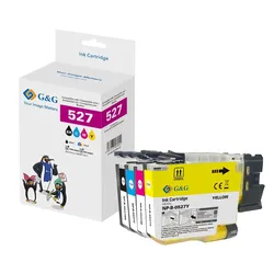 4 G&G Druckerpatronen ersetzen Brother LC527VAL