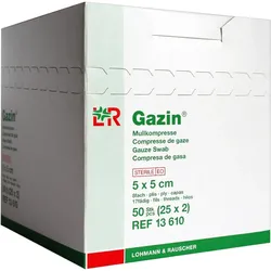 Gazin Kompresse 5x5cm 8Fach Steril 50 ST
