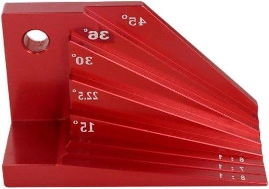 Schuine Blokmeter Hoekzoeker voor Houtbewerking - Grijs Aluminiumlegering