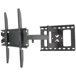 Techly Klammer für LCD-Display - Schwarz - Bildschirmgrösse: 58.4-139.7 cm (23"-55") (Wand, 45 kg, 23" - 55"), TV Wandhalterung, Schwarz