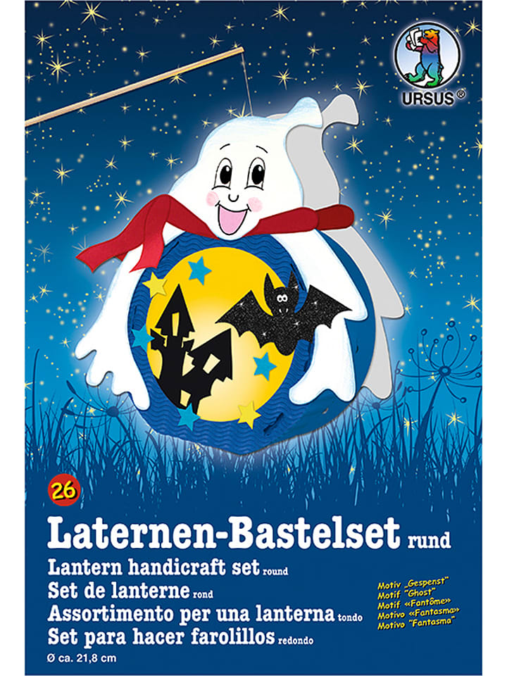 URSUS Laternen-Bastelset "Gespenst" in Bunt - onesize