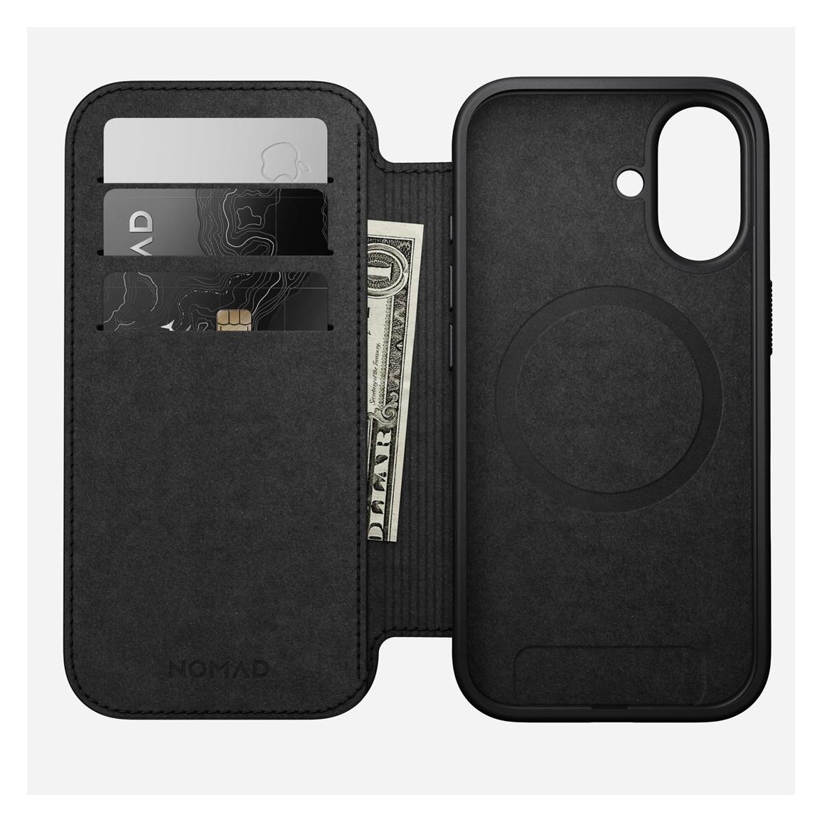 Nomad Modern Leather Folio - Lederhülle für das iPhone (Apple iPhone 17) (NM014216858)