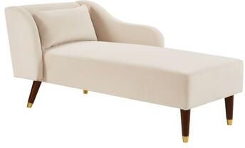 Velvet Upholstery Modern Chaise Lounges Chair