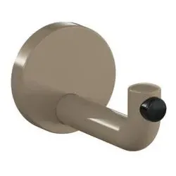 Hewi 477 Wandhaken 477.90.03586 100mm, Türpuffer schwarz, sand