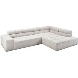 Portobello Ecksofa York Cord Silver