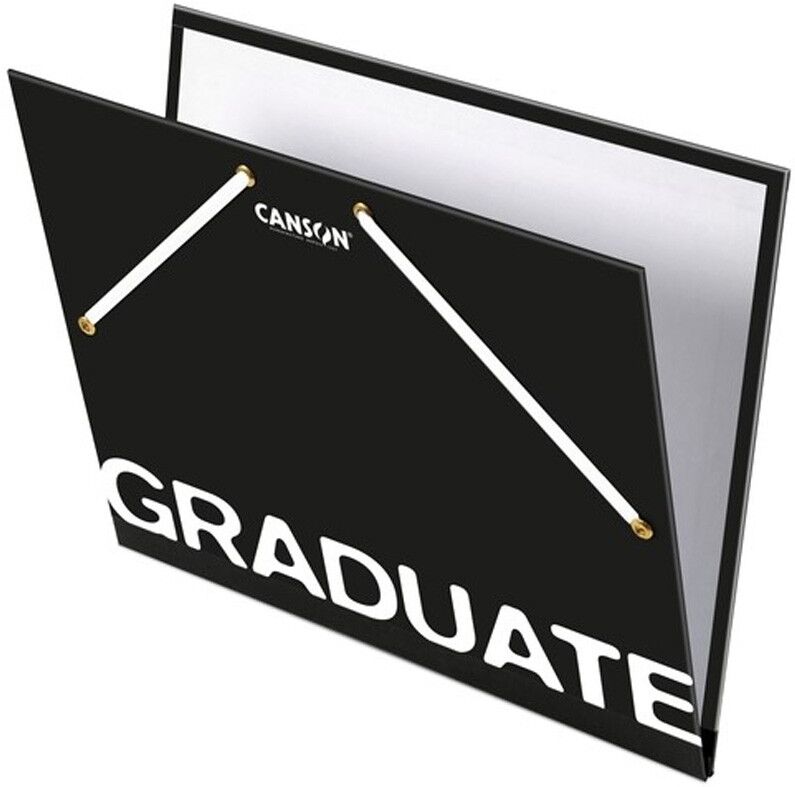 Chemise à dessin avec élastiques Graduate 26 x 33 cm noir - Canson